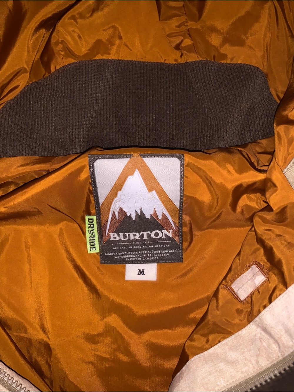 Burton Frostner 2L Anorak Snowboard Jacket Snowfall Camo Size; Medium - Picture 10 of 16